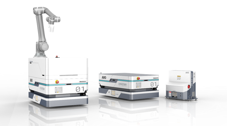 pg官网入口數位開發的自主式移動機器人（AMR250M），搭配全向輪並結合AI演算法、2D LiDAR、3D攝影機等技術，協助客戶實現產線全自動化